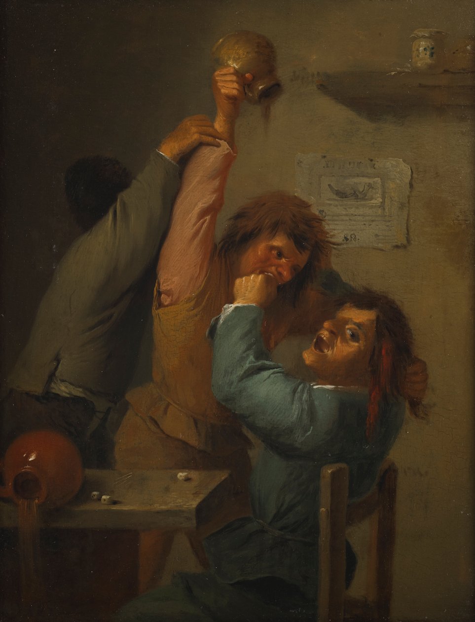 cena de bebida de Adriaen Brouwer