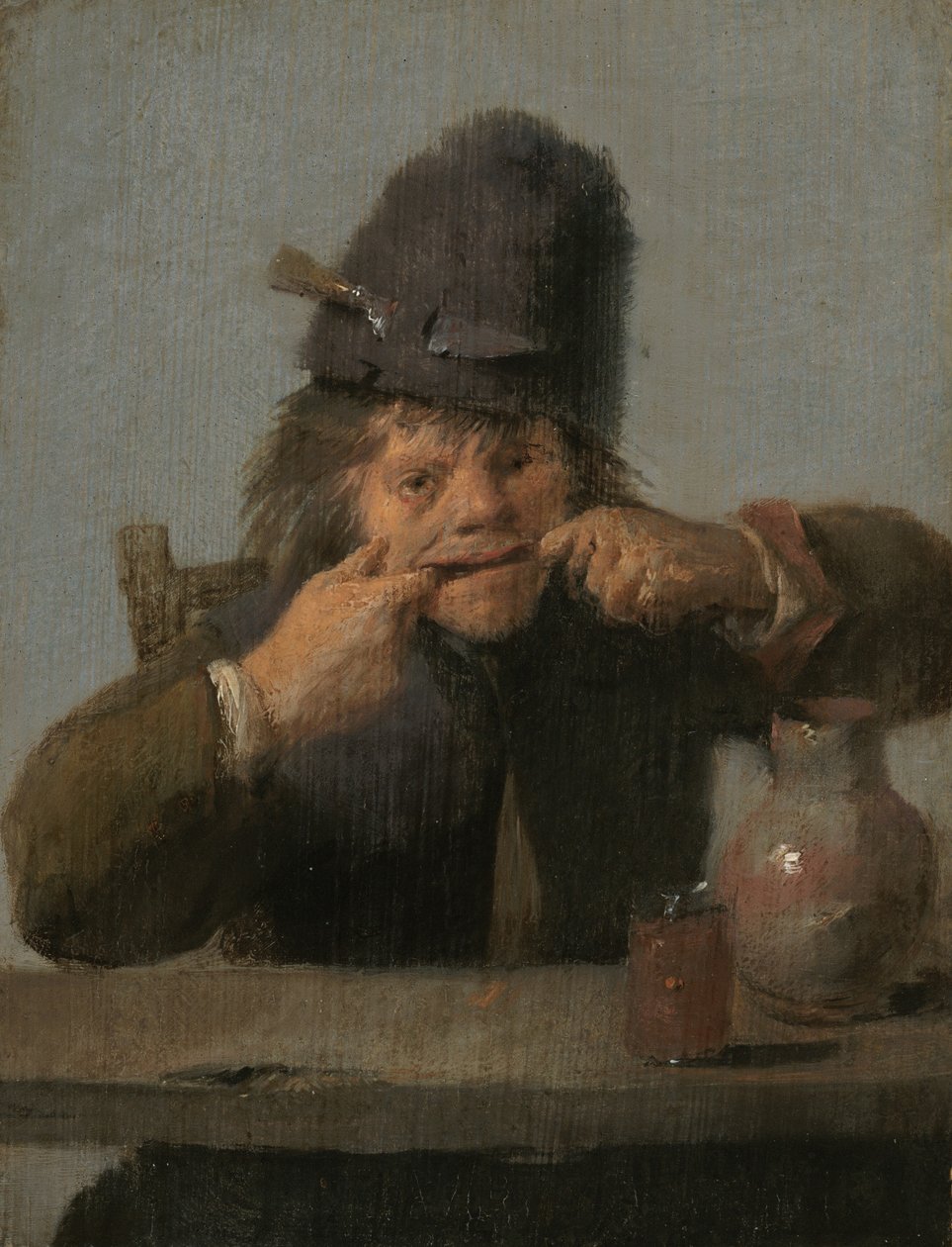 Juventude Fazendo um Rosto, c. 16321635. de Adriaen Brouwer