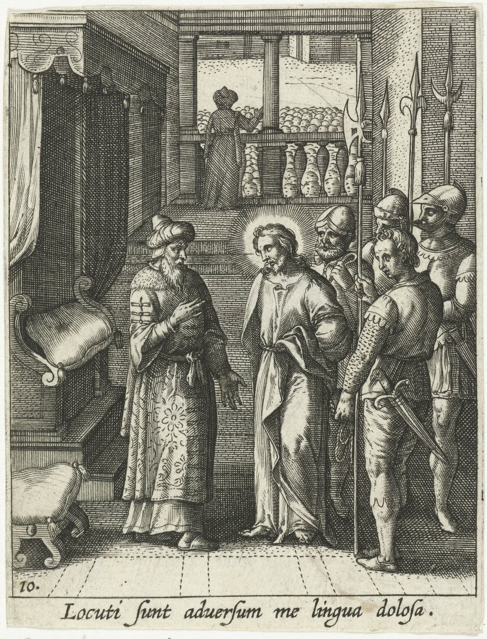 Cristo de novo perante Pilatos de Adriaen Collaert