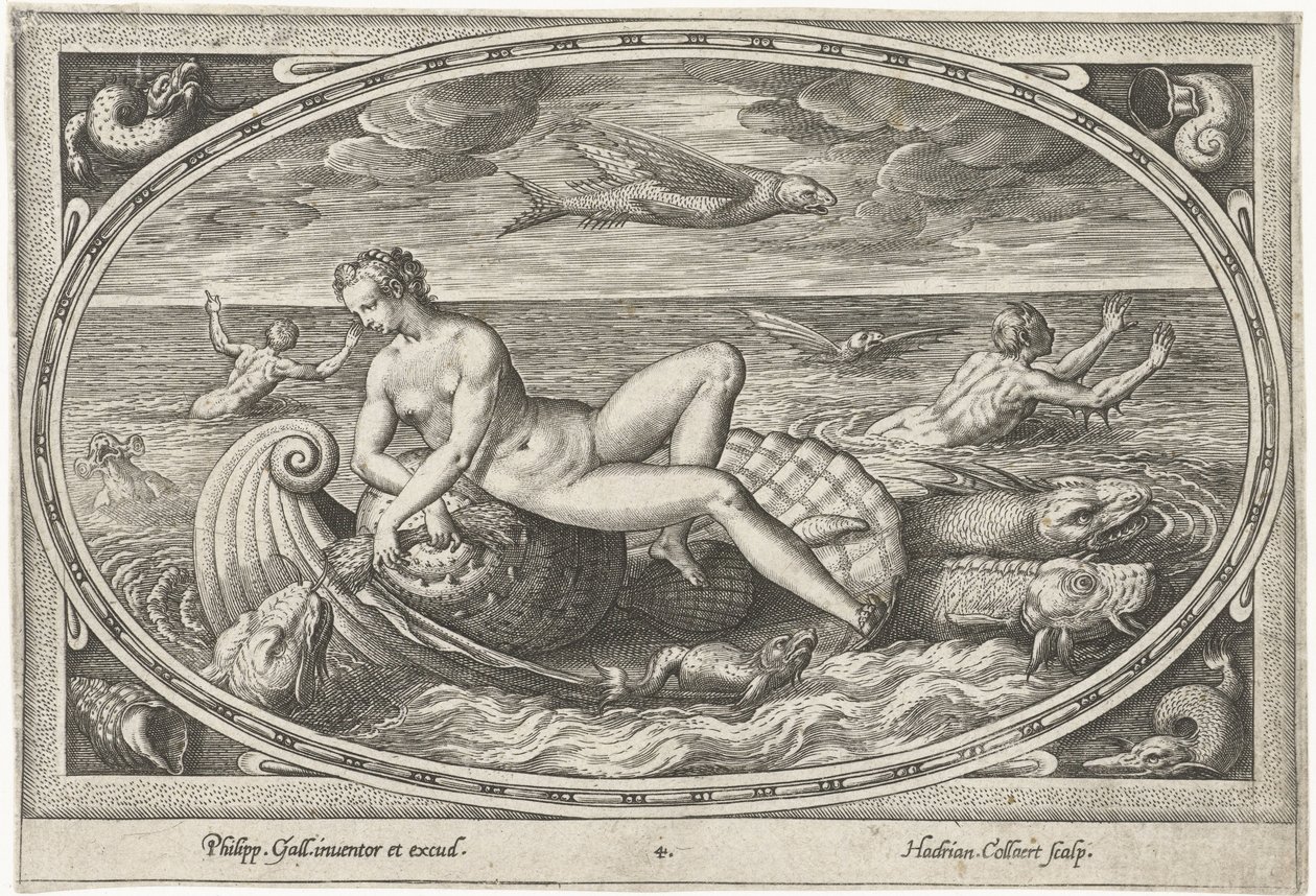 Galatea
Deuses do mar (título da série) de Adriaen Collaert
