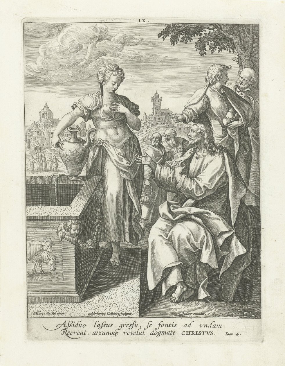 Conversa com a mulher samaritana
Vida de Cristo (título da série)
Vita I. Christi (título da série) de Adriaen Collaert
