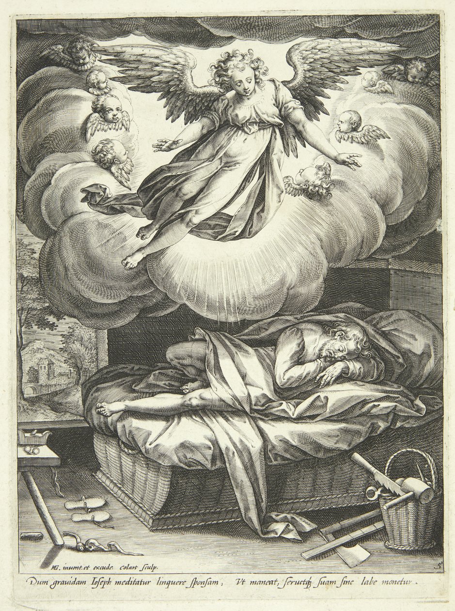 Anunciação de José de Adriaen Collaert
