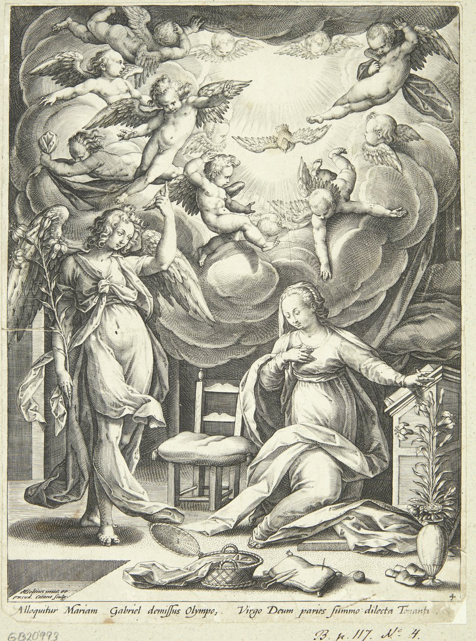 Anunciação de Maria de Adriaen Collaert