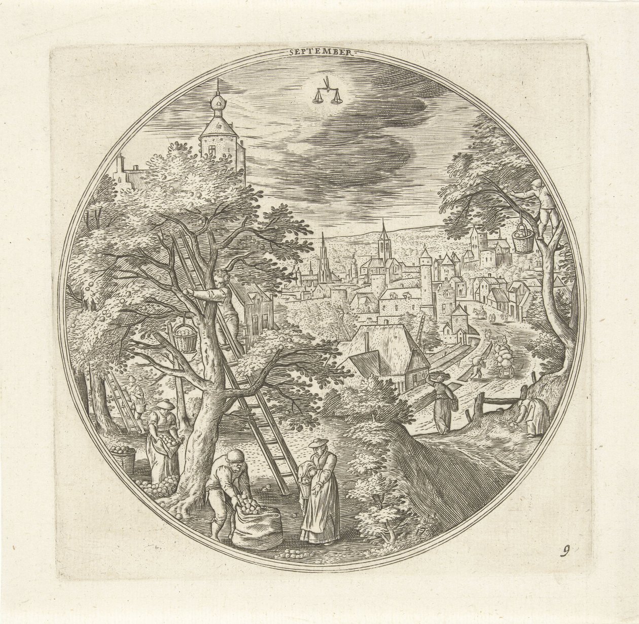 Setembro
Os doze meses (título da série) de Adriaen Collaert
