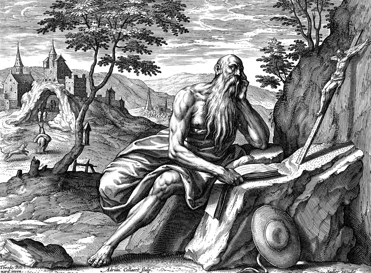 São Jerônimo, c1540-1567 de Adriaen Collaert
