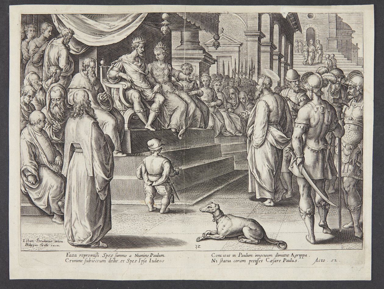 São Paulo antes de Festo e Agripa de Adriaen Collaert