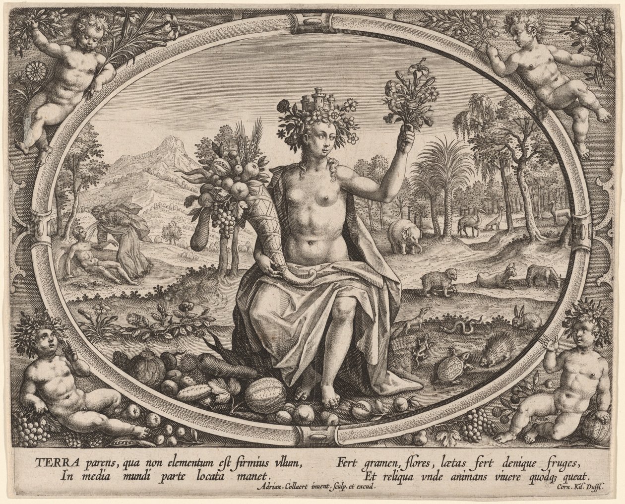 Terra (Terra) de Adriaen Collaert