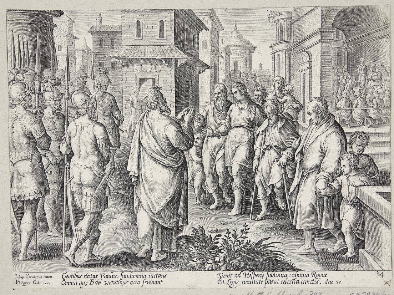 Os atos dos apóstolos de Adriaen Collaert