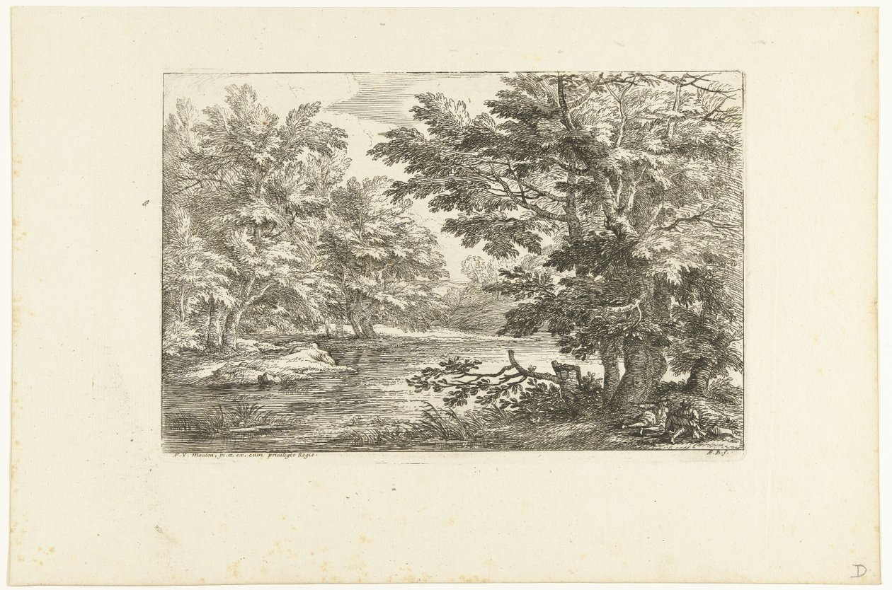 Paisagem com lago de Adriaen Frans Boudewyns