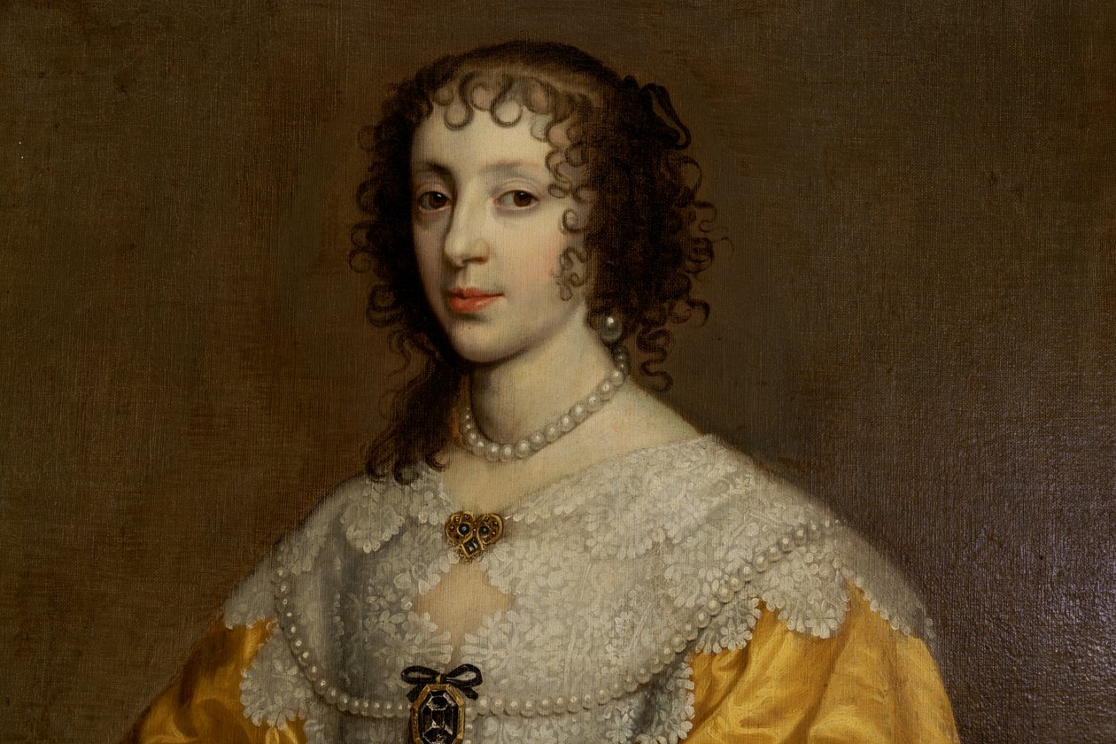Henrietta Maria, Rainha de Carlos I (1609-1680) de Adriaen Hanneman