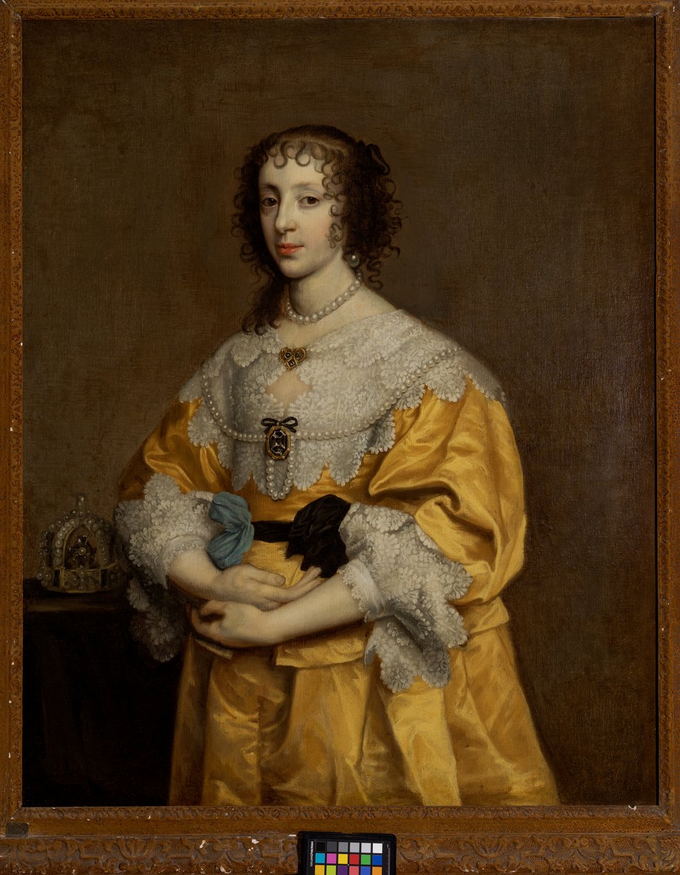 Henrietta Maria, Rainha de Carlos I (1609-1680) de Adriaen Hanneman