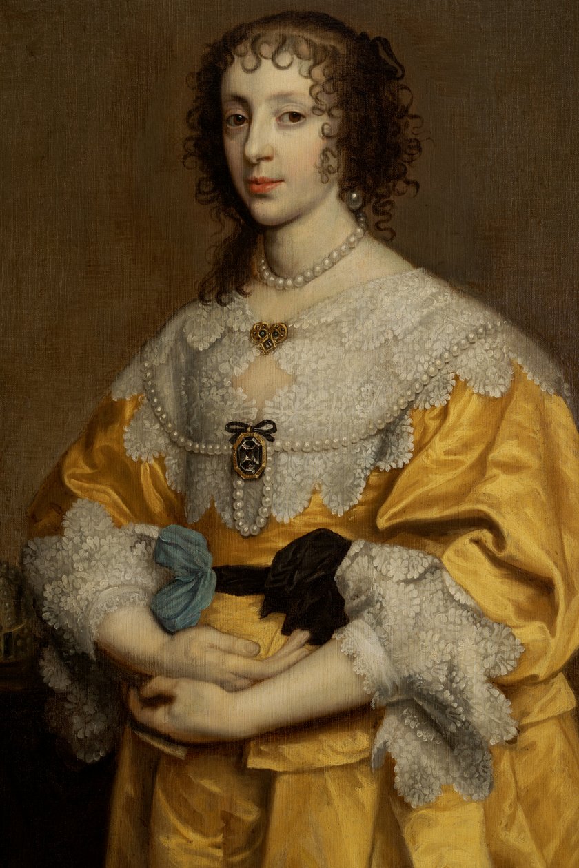 Henrietta Maria, Rainha de Carlos I (1609-1680) de Adriaen Hanneman