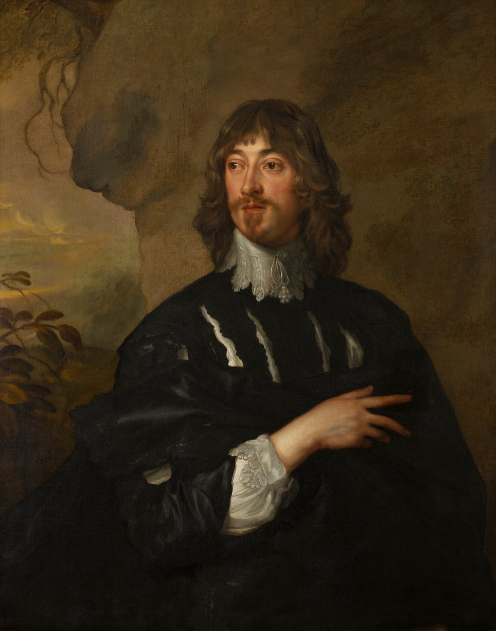 Retrato do Coronel, mais tarde Lord Goring. Conde de Norwich (1585-1663), c.1605-63 (óleo sobre tela) de Adriaen Hanneman