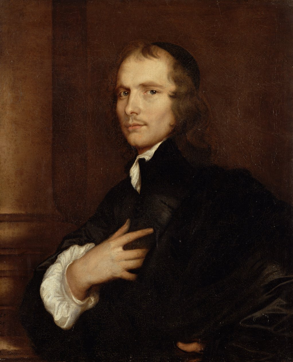 Retrato de um homem (anteriormente designado Andrew Marvell) de Adriaen Hanneman