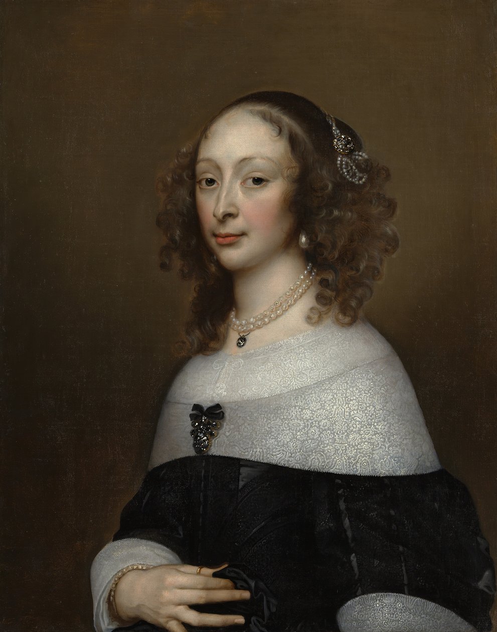 Retrato de uma mulher, ca. 1653 de Adriaen Hanneman