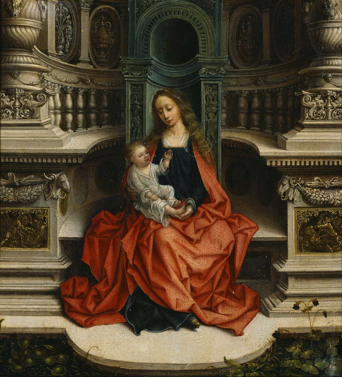 A Virgem e o Menino no trono de Adriaen Isenbrandt