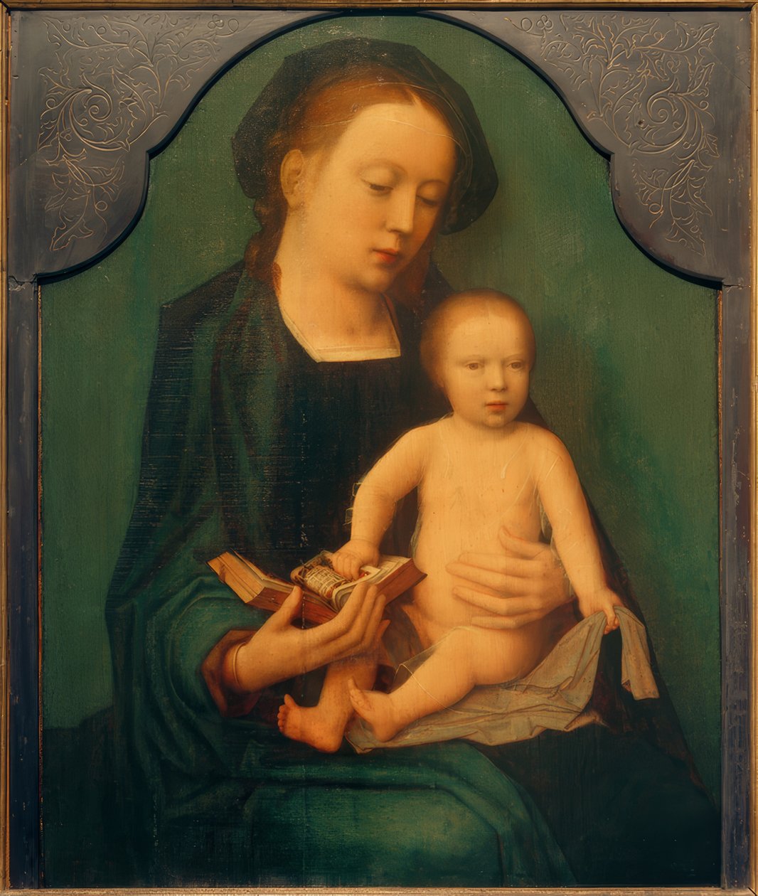 Sentada Mãe de Deus com o Menino Jesus de Adriaen Isenbrandt