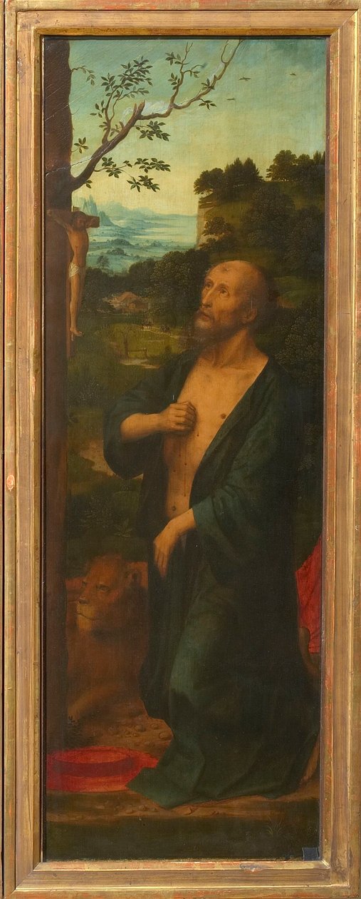 Ala de São Jerônimo de um tríptico, década de 1530. de Adriaen Isenbrant