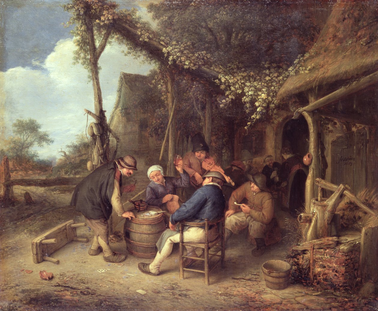 Depois do trabalho no país, 1659 de Adriaen Jansz. van Ostade