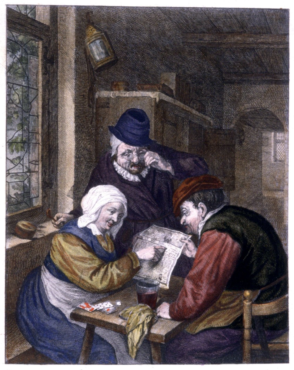 Na casa do astrólogo de Adriaen Jansz. van Ostade