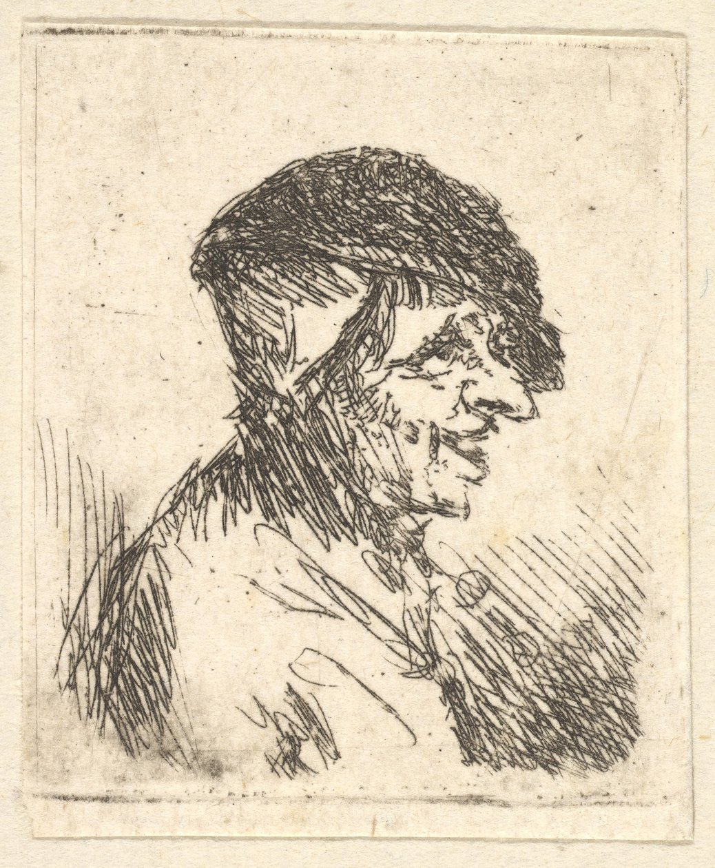 Chefe do camponês, século XVII. de Adriaen Jansz. van Ostade