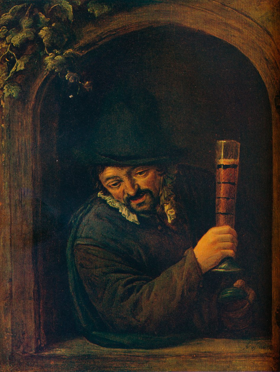 Camponês em uma janela, c1658 de Adriaen Jansz. van Ostade