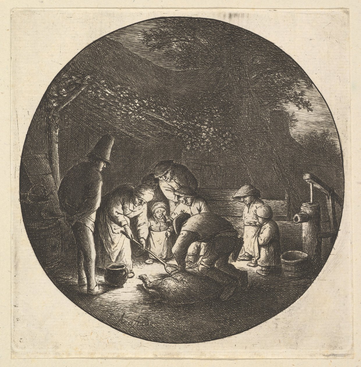 Açougueiro, 1610-85. de Adriaen Jansz. van Ostade