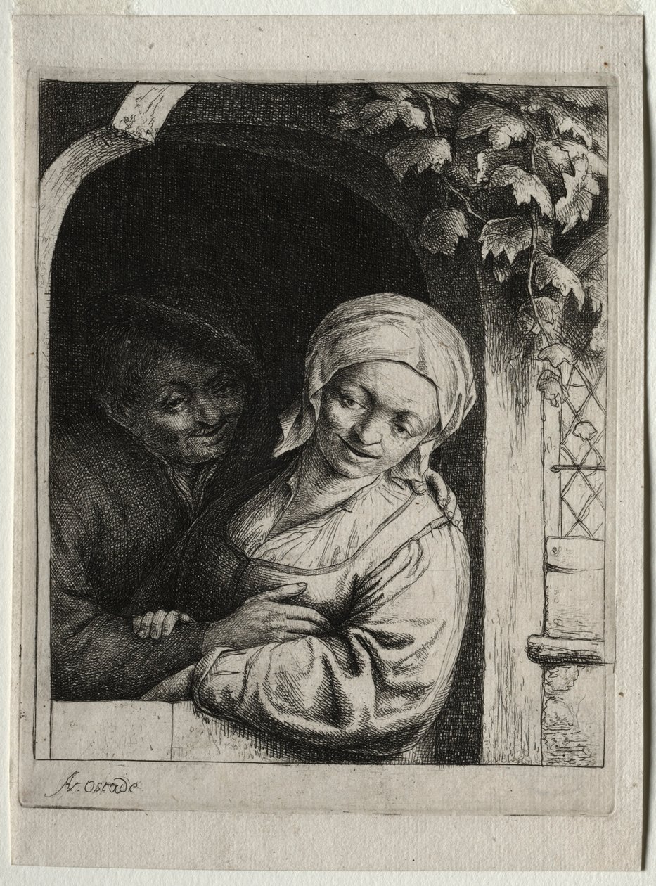 Romance da vila de ternura rural. de Adriaen Jansz. van Ostade