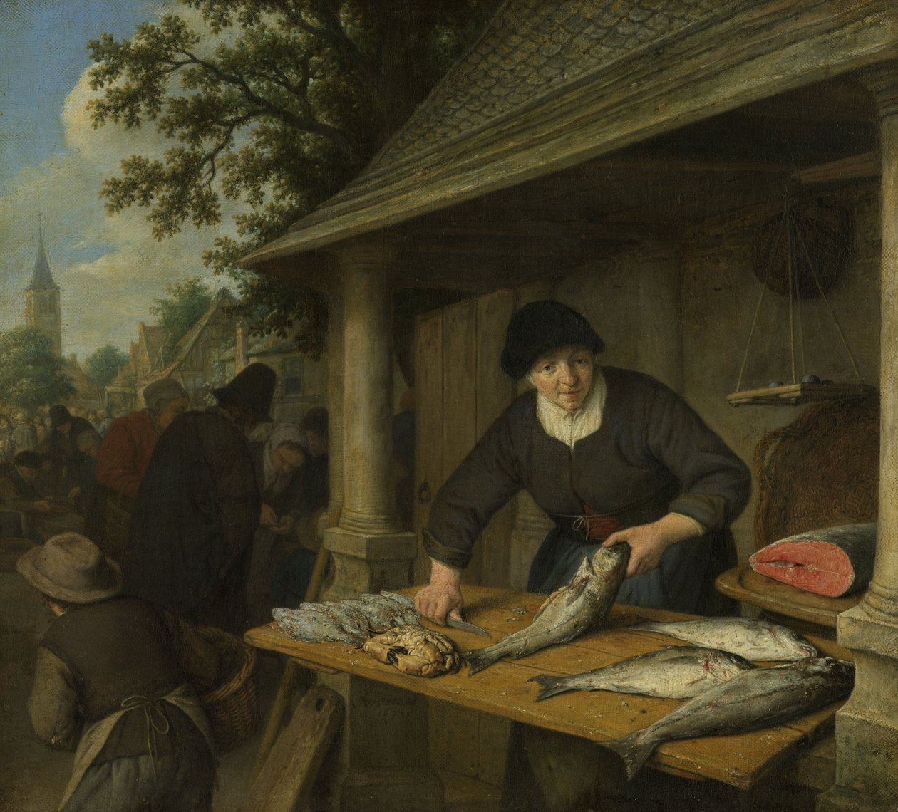The Fishwife de Adriaen Jansz. van Ostade