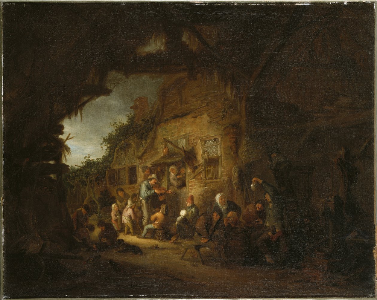 O velho violinista, 1641 de Adriaen Jansz. van Ostade