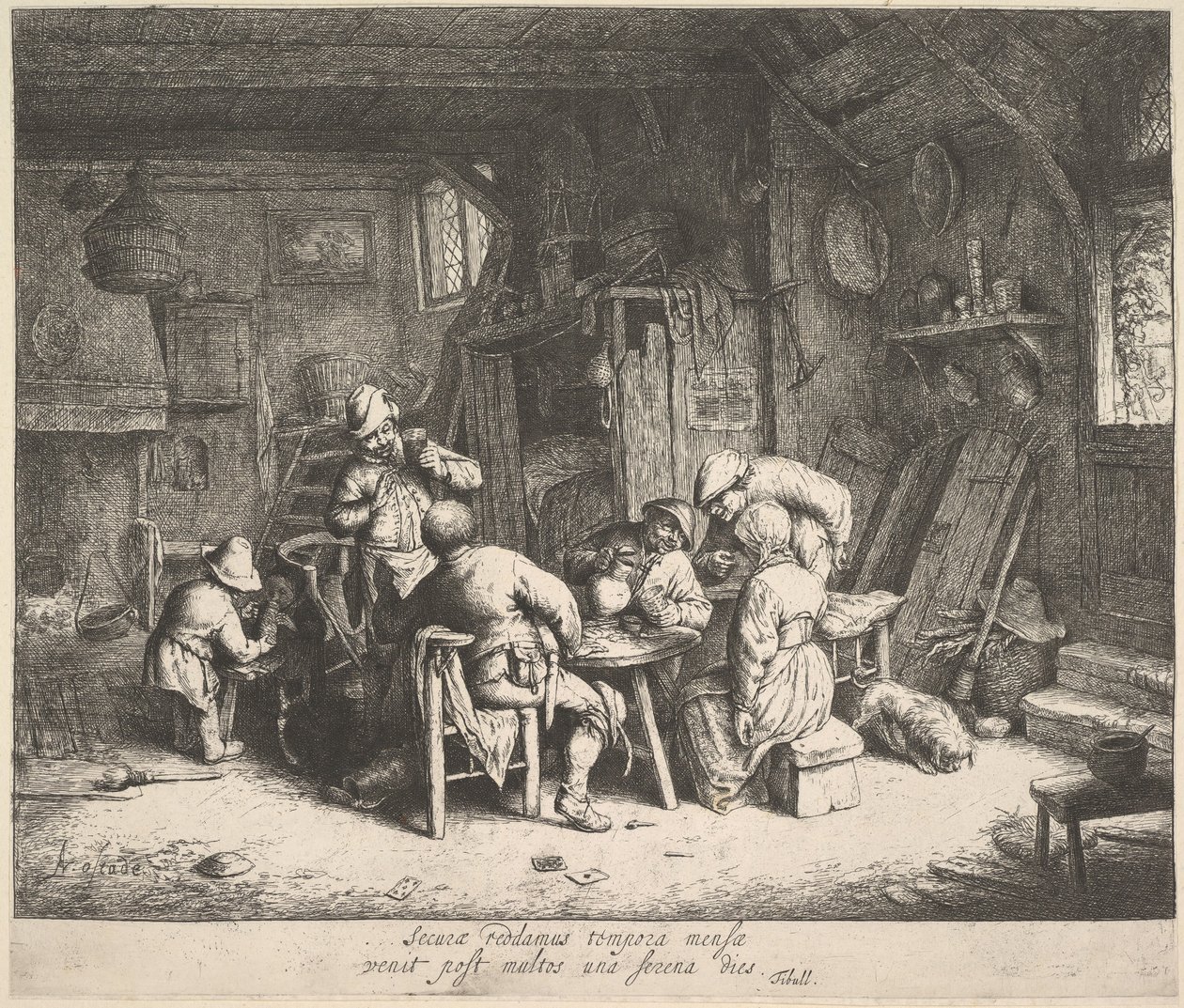 The Taste, 1610-85. de Adriaen Jansz. van Ostade