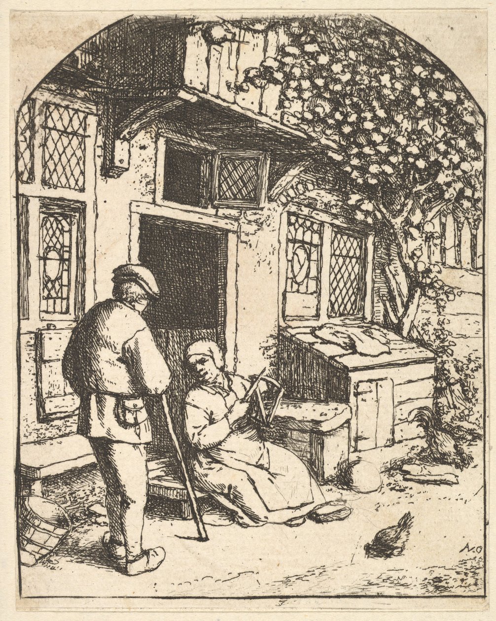 The Winder, 1610-85. de Adriaen Jansz. van Ostade