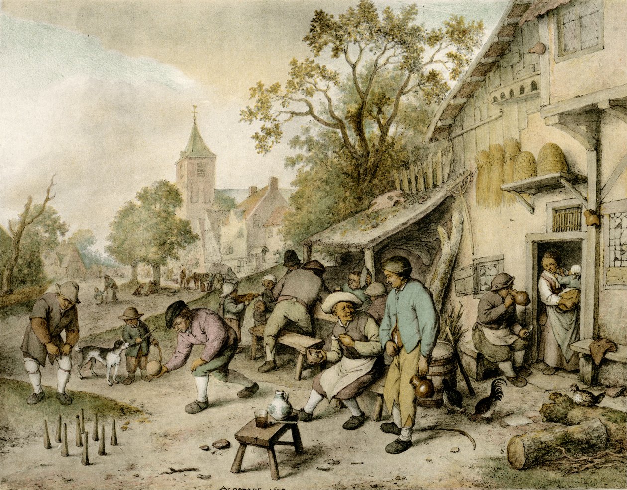 Os jogadores de Adriaen Jansz. van Ostade