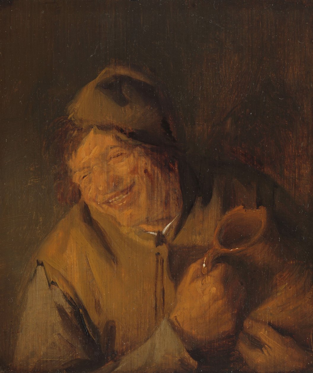 O alegre camponês, 1630-50 de Adriaen Jansz. van Ostade