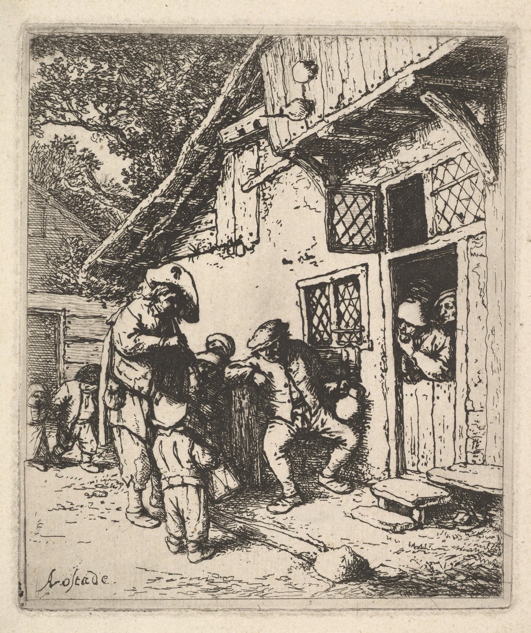 Músicos Viajantes, 1610-85. de Adriaen Jansz. van Ostade