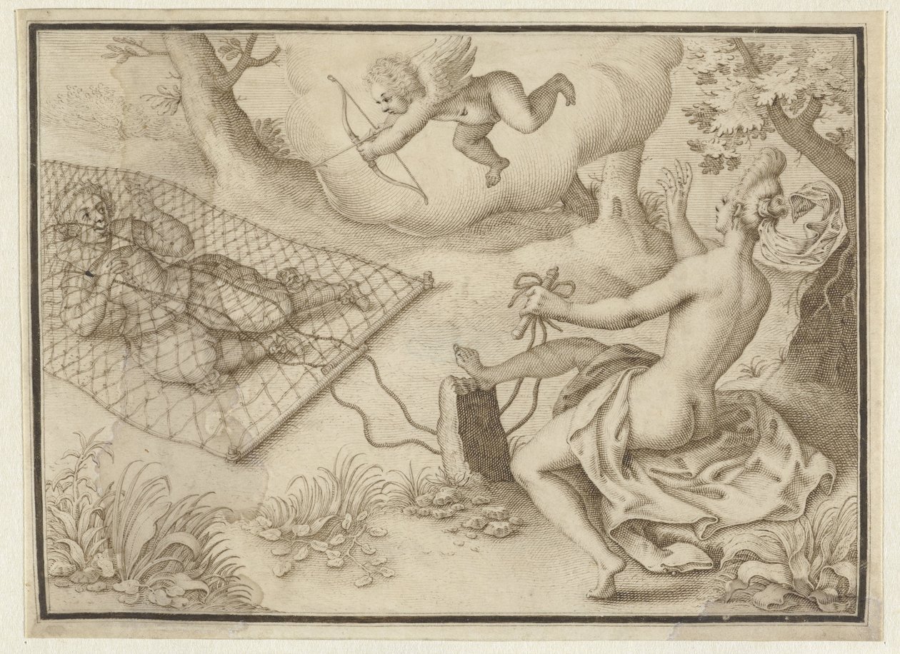 A rede de batalha de Adriaen Matham (possibly)
