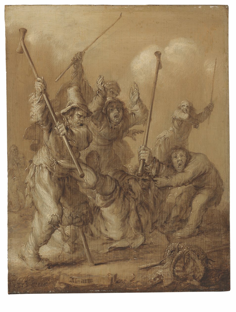 Al-Arm (óleo no painel) de Adriaen Pietersz van de Venne