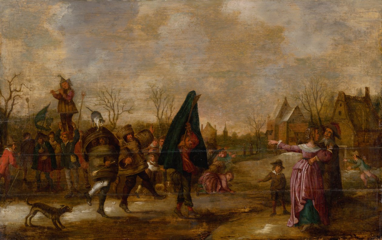 Procissão de Carnaval, c. 1660 de Adriaen Pietersz van de Venne