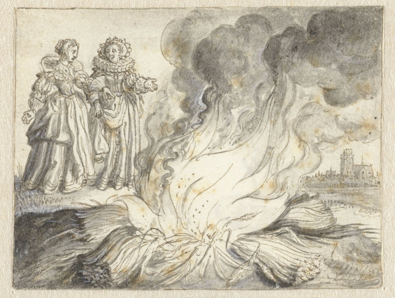 «A paixão é o fogo de nada mais do que palha» de Adriaen Pietersz van de Venne
