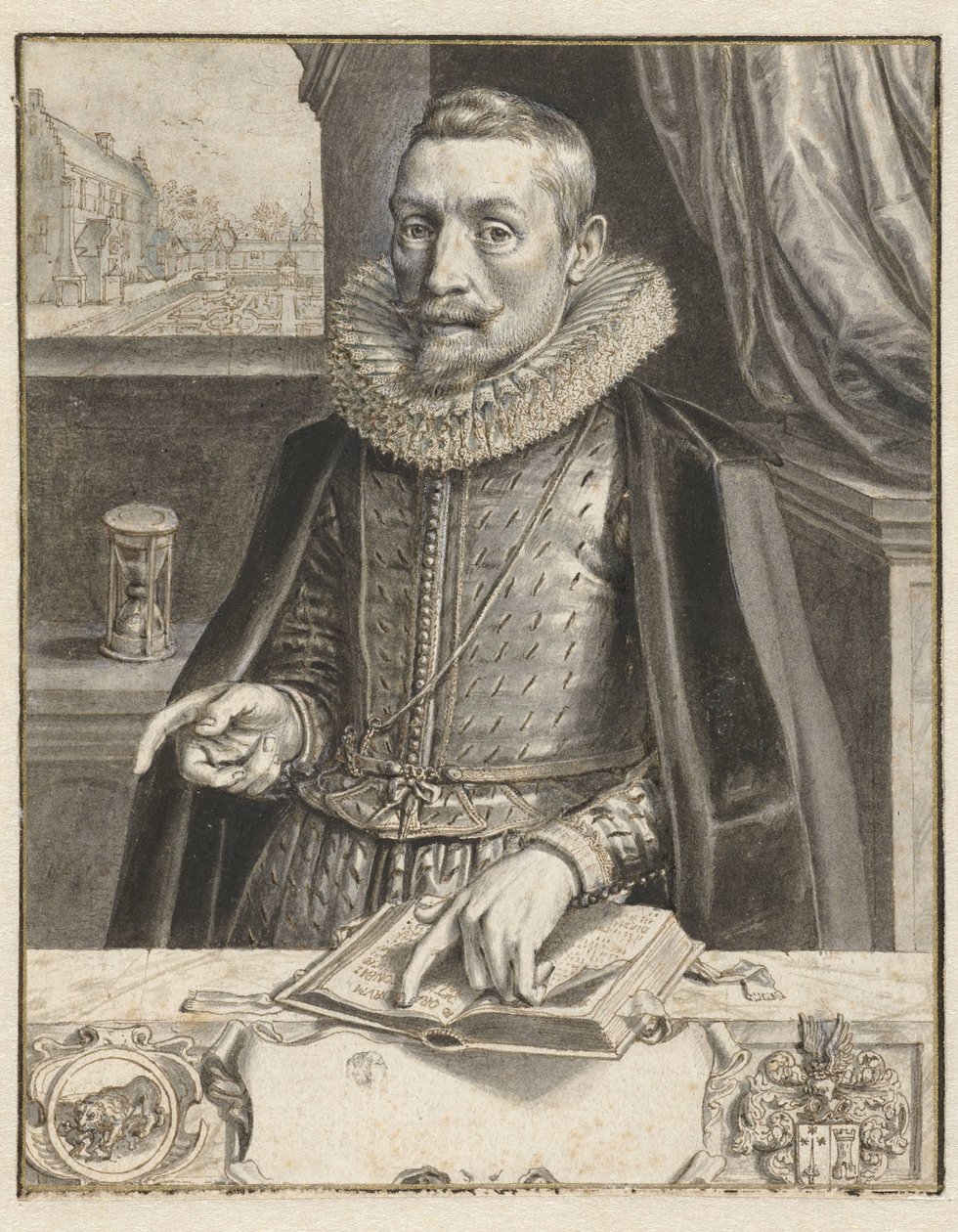 Retrato de Jacob Cats de Adriaen Pietersz van de Venne