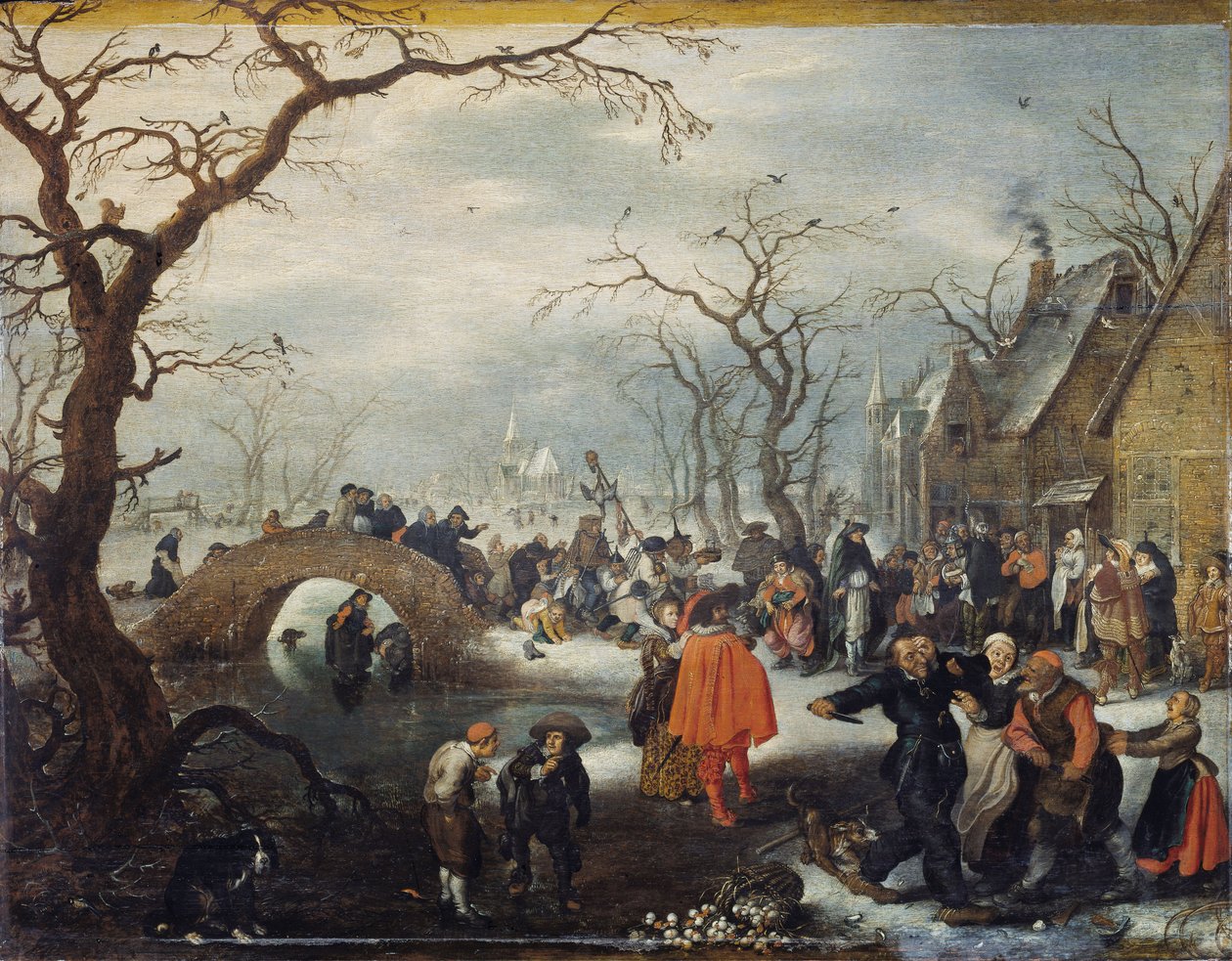 Terça-feira gorda no campo de Adriaen Pietersz. van de Venne