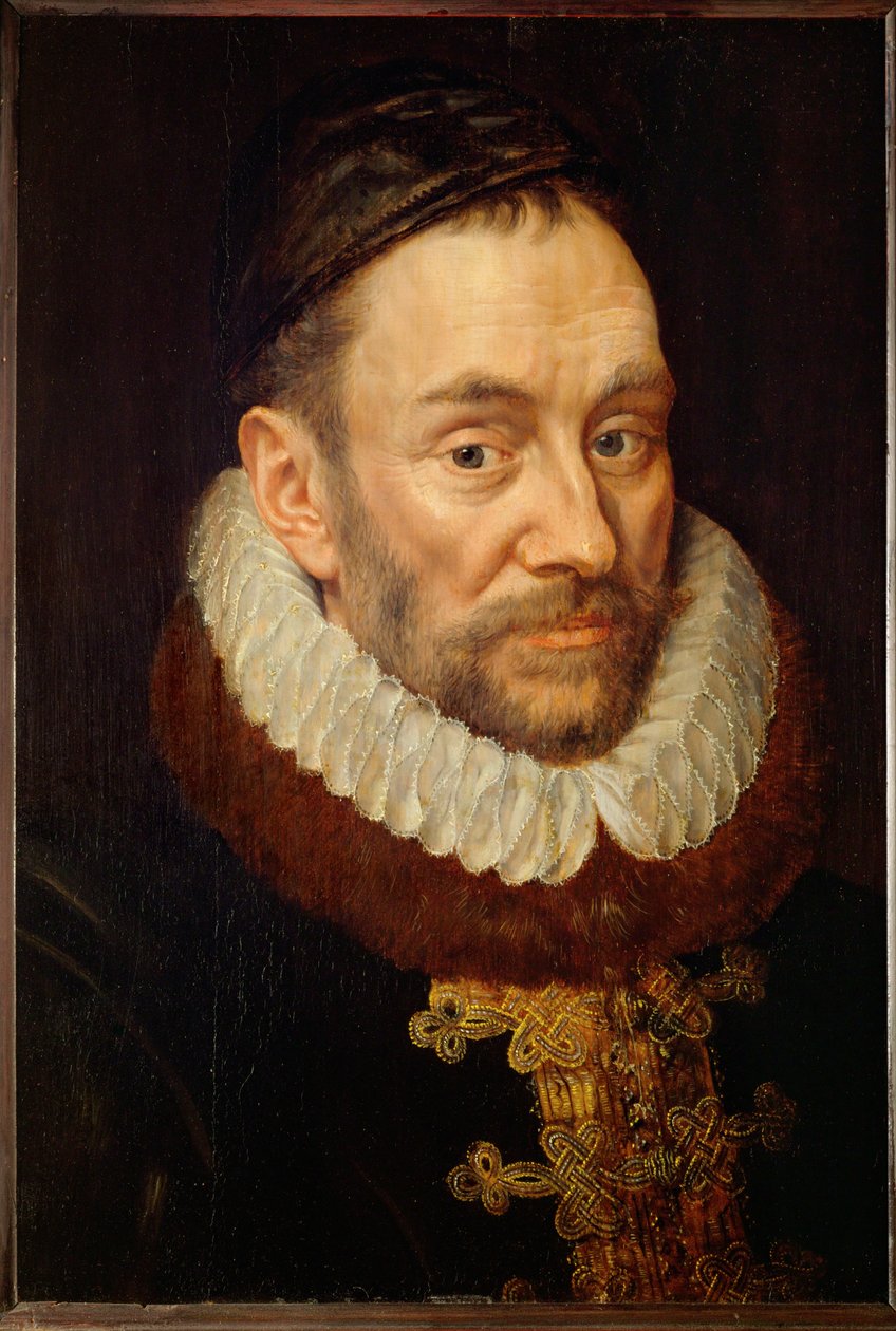 Guilherme de Orange, o taciturno, pai fundador dos Países Baixos e líder da rebelião contra a Espanha ... (óleo sobre madeira de carvalho) de Adriaen Thomasz Key