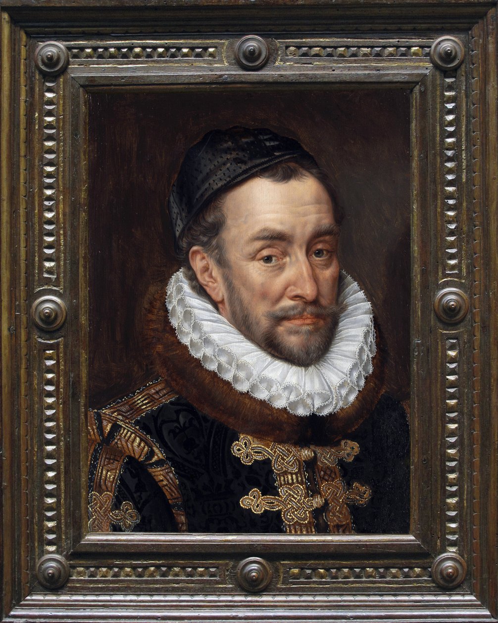 Guilherme, o Silencioso (Guilherme I, Príncipe de Laranja) - Retrato de Guilherme I de Laranja - Príncipe de Laranja (Guilherme (Willem ou Guilherme) de Laranja (1533-1584). Guilherme de Nassau, Príncipe de Orange, conhecido como Guilherme o Taciturno, fun de Adriaen Thomasz Key