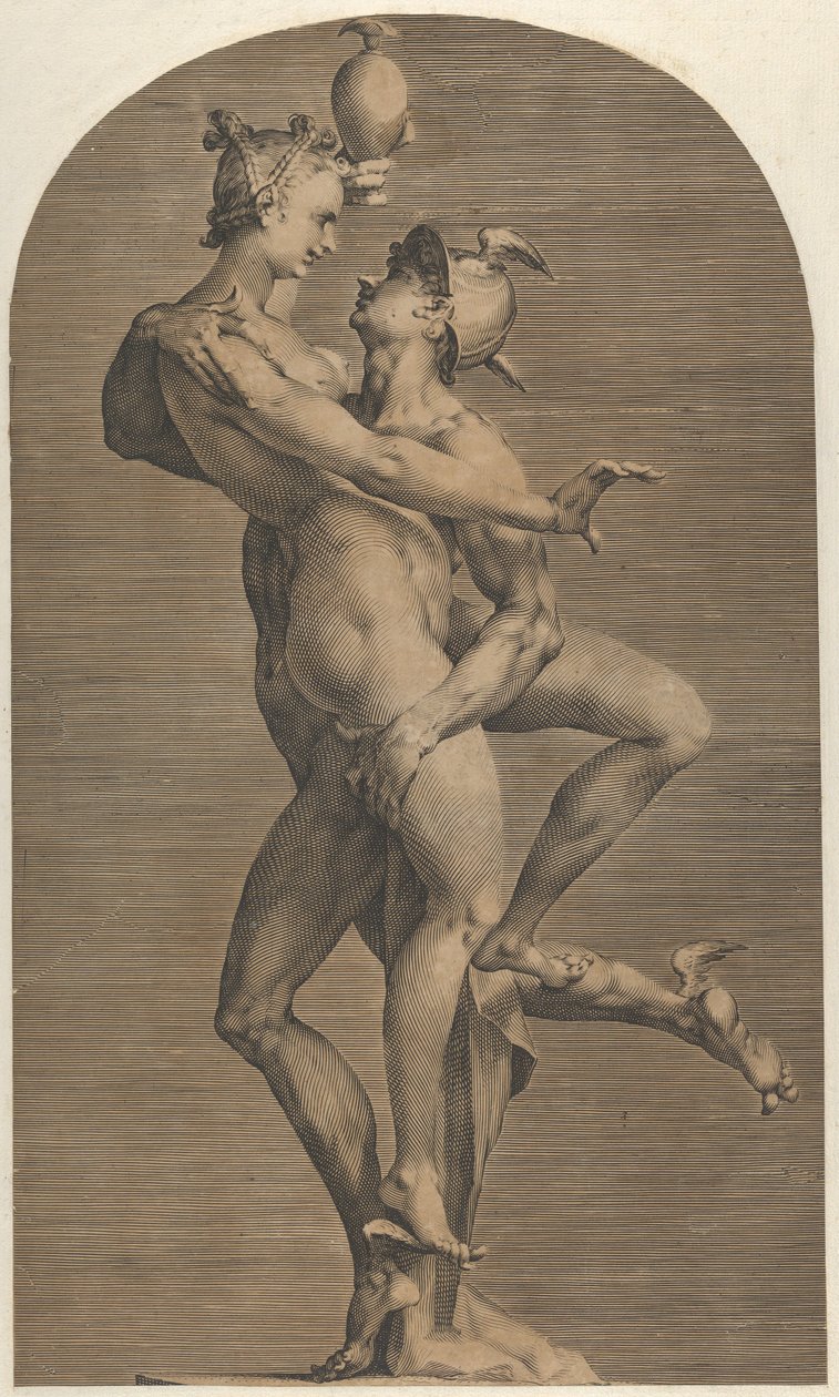 Mercúrio Abduzindo Psique, ca. 1620. de Adriaen de Vries