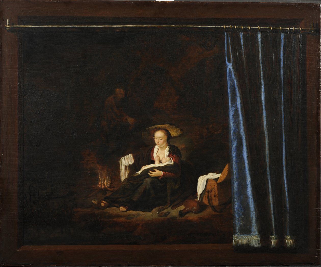 Descanso na fuga para o Egito de Adriaen van Gaesbeeck