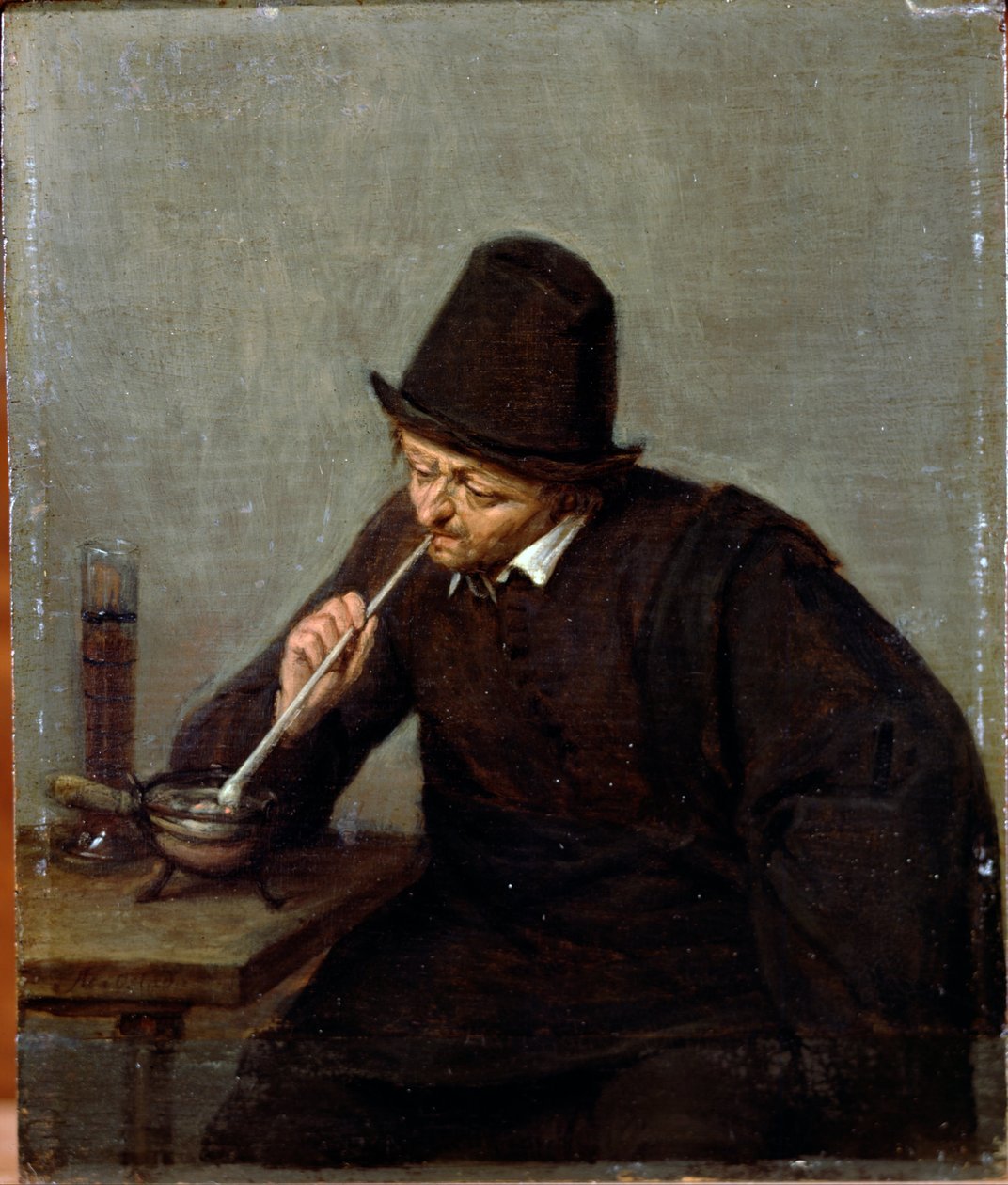 Um homem a fumar de Adriaen van Ostade