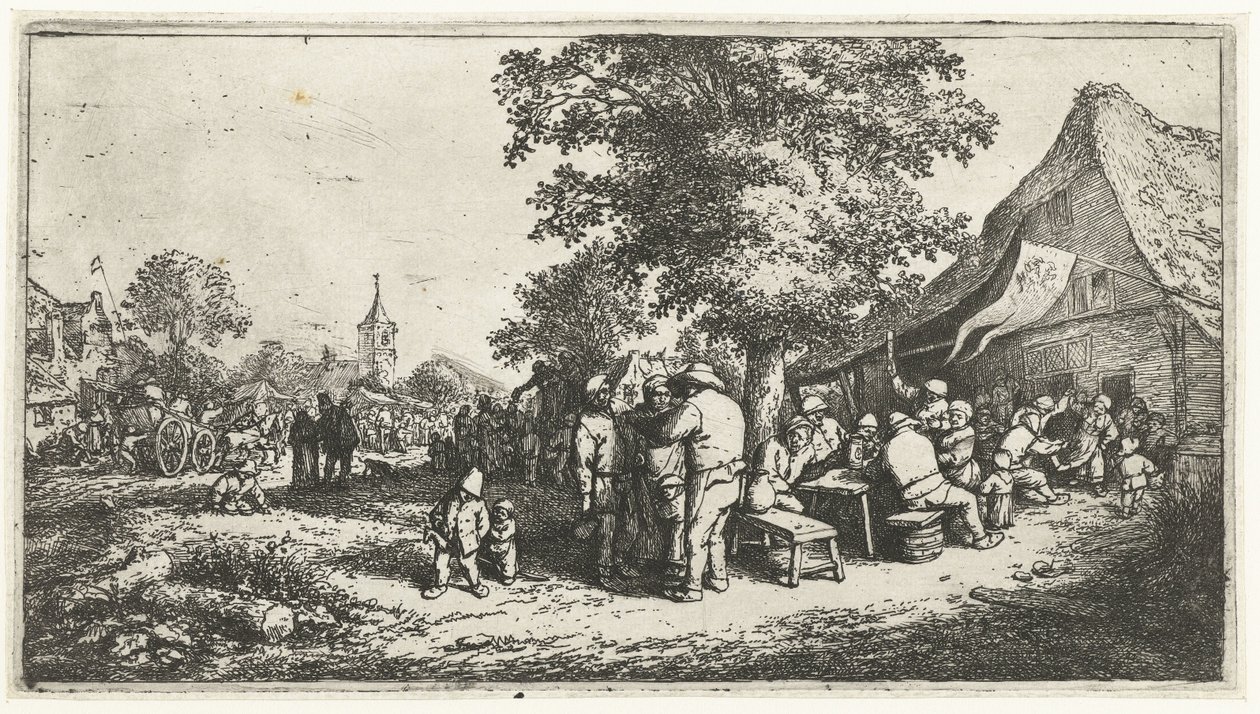 feira do agricultor de Adriaen van Ostade