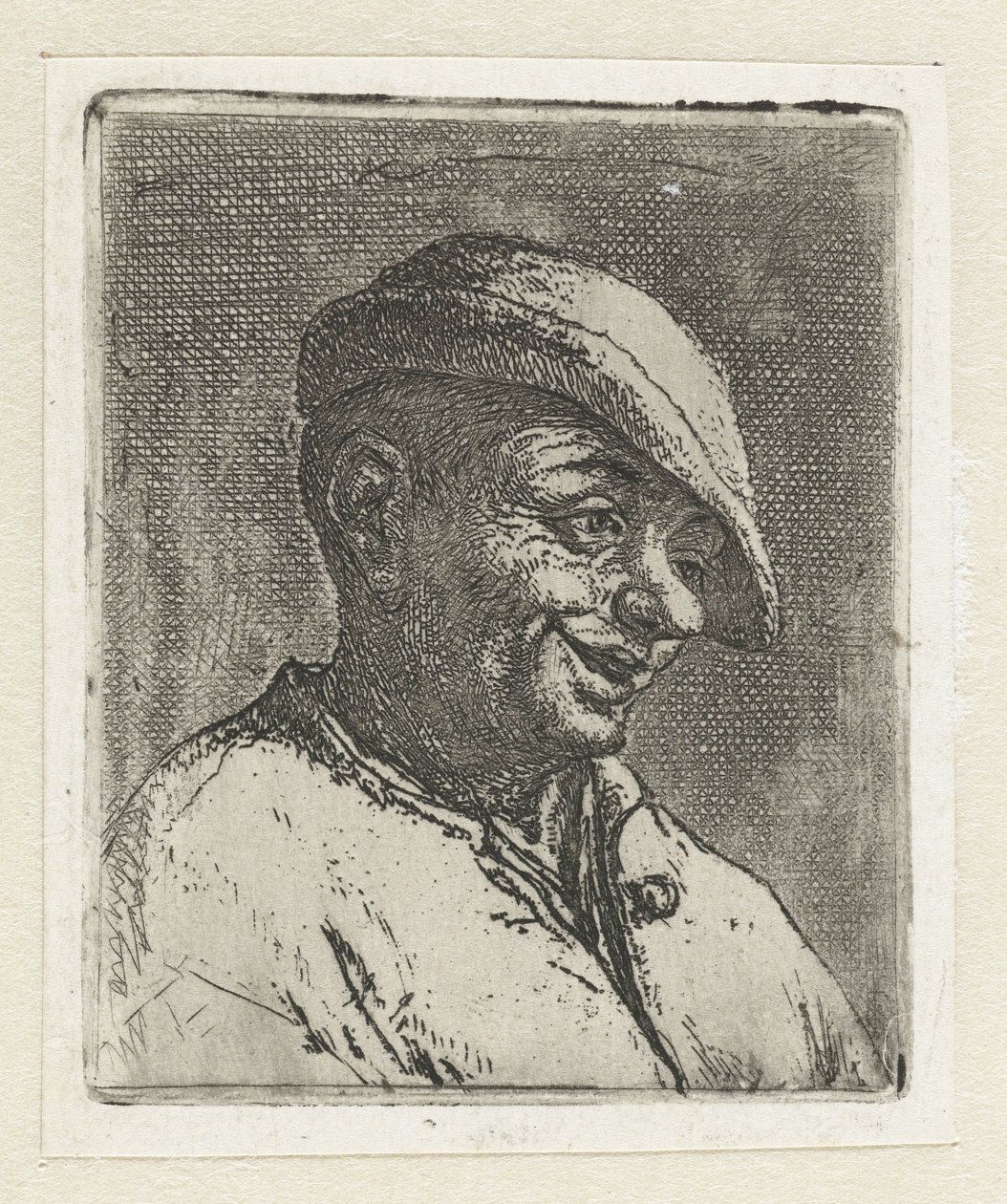 Busto de um agricultor sorridente de Adriaen van Ostade