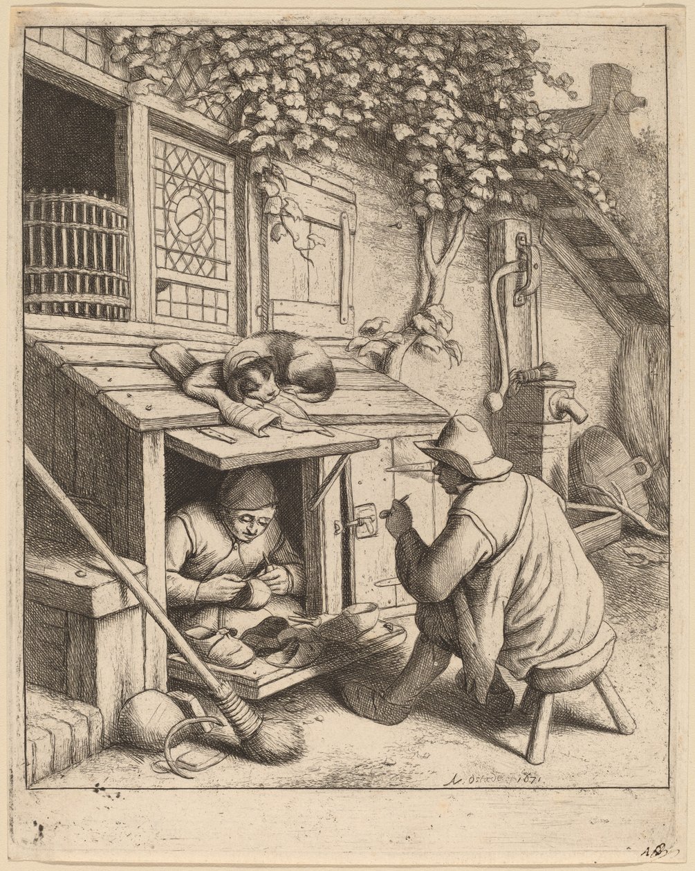 Sapateira de Adriaen van Ostade