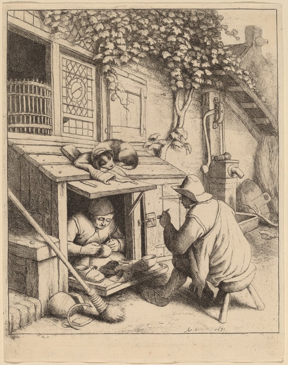 Sapateira de Adriaen van Ostade